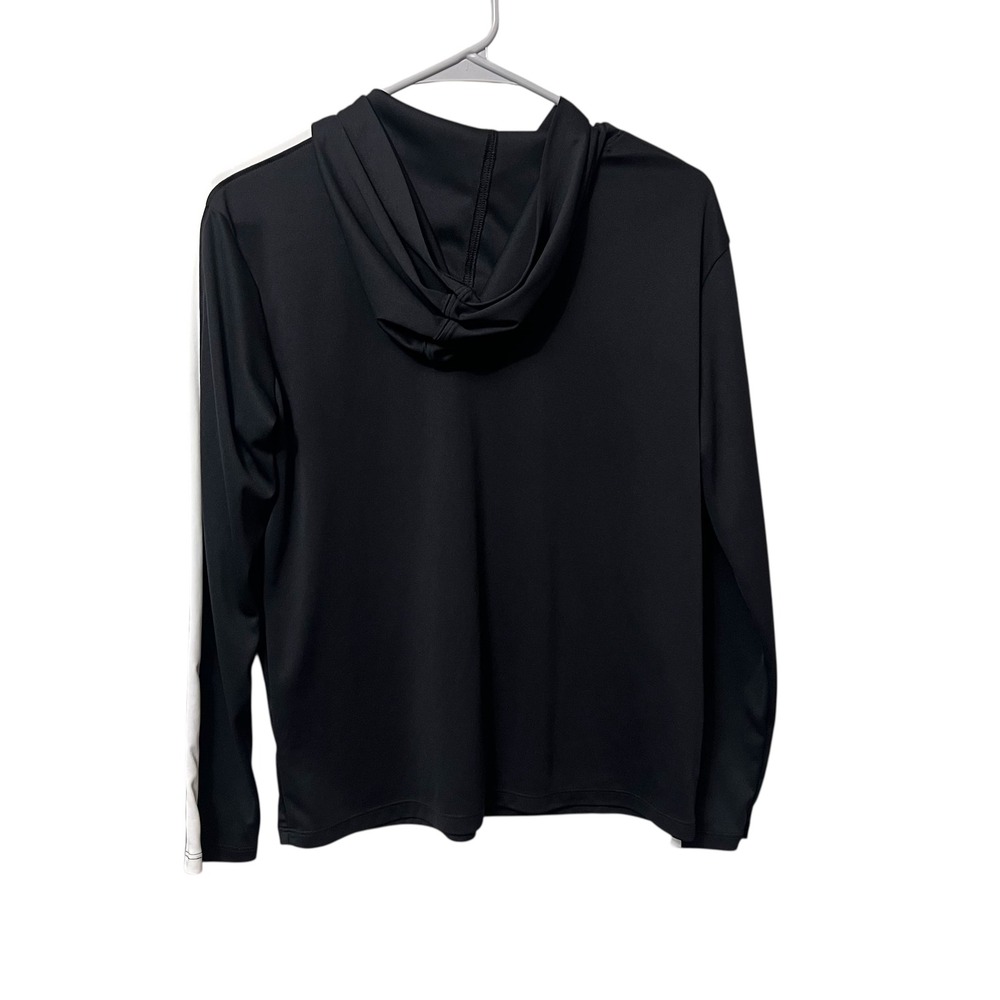 Under Armour Kids Youth YXL Black White Heatgear Hoodie Long Sleeve Pullover‎ - Picture 2 of 7